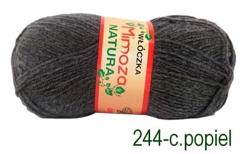 Włóczka MIMOZA 244 c.popiel