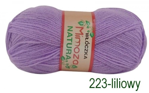 Włóczka MIMOZA 223 liliowy