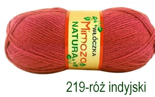 Włóczka MIMOZA 219 róż indyjski