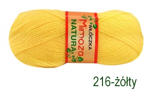 Włóczka MIMOZA 216 żółty