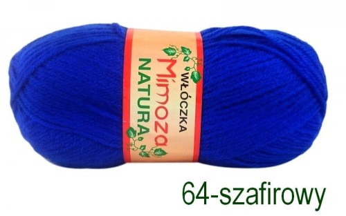 Włóczka MIMOZA 64 szafirowy