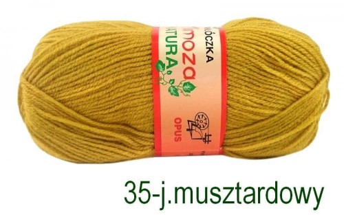 Włóczka MIMOZA 35 j.musztardowy