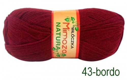 Włóczka MIMOZA 43 bordo
