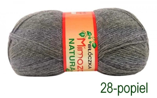 Włóczka MIMOZA 28 popiel