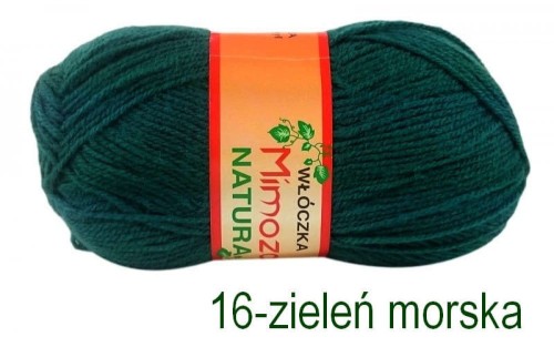 Włóczka MIMOZA 63 zieleń morska