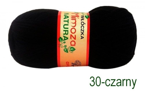 Włóczka MIMOZA 30 czarna