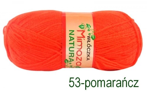 Włóczka MIMOZA 53 pomarańcz