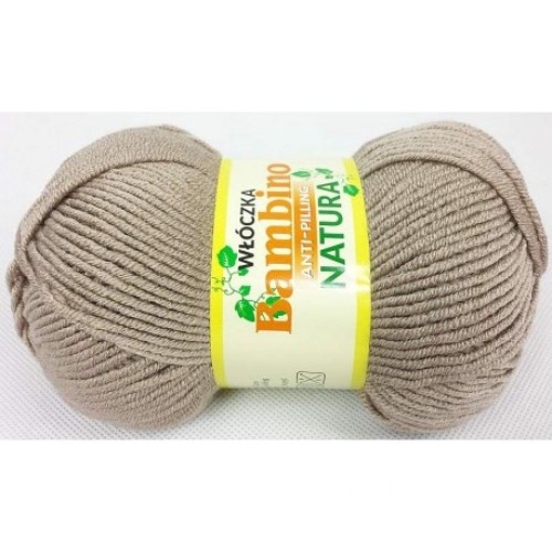 Włóczka BAMBINO 1453 kawa z mlekiem