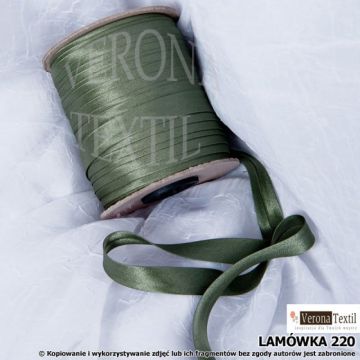 Lamówka atłasowa 220 ciemna zielona