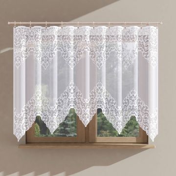 Firanka żakardowa gotowa 160x300 18910 odpasowana do łuku