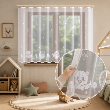 Firana żakardowa 150x300 115125 prosta dziecięca
