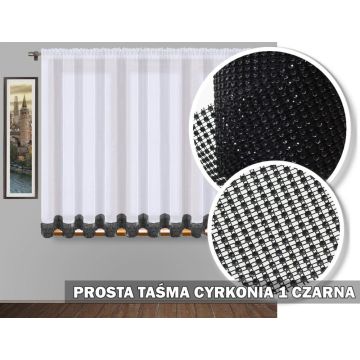 Firana prosta cyrkonie