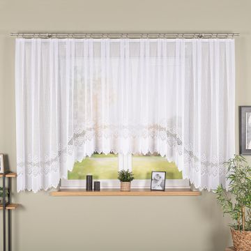 Firanka żakardowa gotowa 17173 160x500 odpasowana do łuku