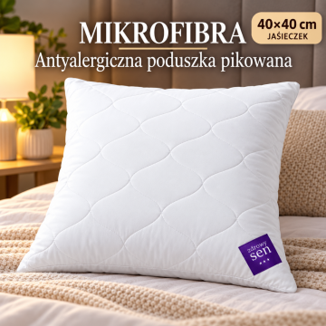 PODUSZKA MIKROFIBRA PIKOWANA ZDROWY SEN  AMZ Rozmiar: 40x40