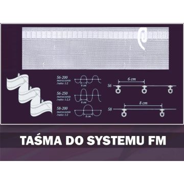 Taśma do systemu FM Wave 7 cm rolka 50 m