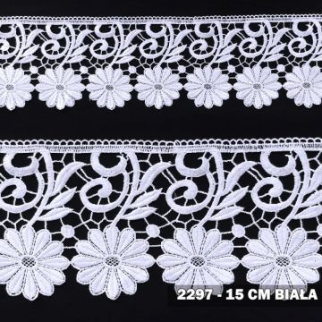 Gipiura motek 2297 15 cm biała