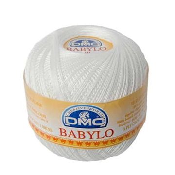 Kordonek DMC Babylo 100 g BLANC , grubość 20