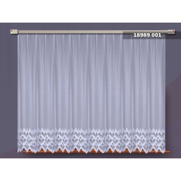 Firana żakardowa 160x400 prosta 18989 FELICJA – na metry (cena za 1 mb)