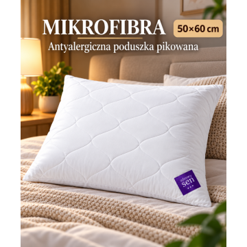 PODUSZKA MIKROFIBRA PIKOWANA ZDROWY SEN  AMZ Rozmiar: 50x60