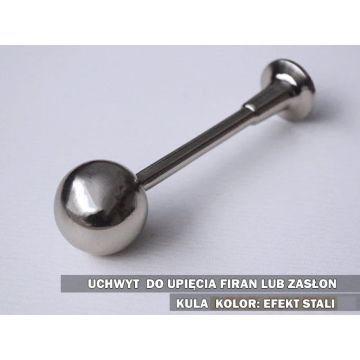 Uchwyt kula gałka efekt stali