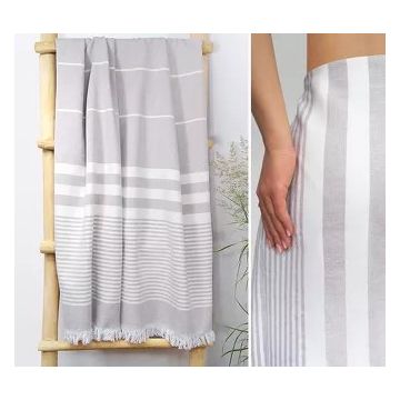 Ręcznik Plażowy Pareo 90x180 Elegant Beżowy
