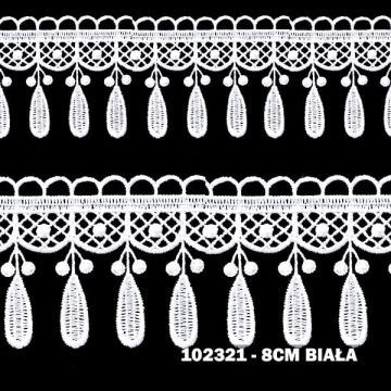 Gipiura 102321 8 cm biała