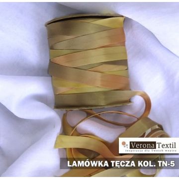 Lamówka atłasowa tęczowana TN5 – na metry (cena za 1 mb)
