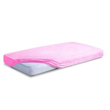Prześcieradło 60x120 Frotte średni róż