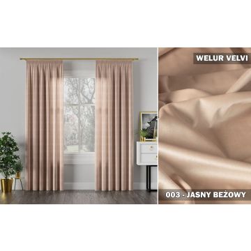 Gotowa zasłona velvi na taśmie 003