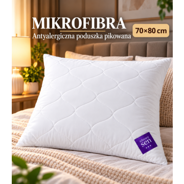 PODUSZKA MIKROFIBRA PIKOWANA ZDROWY SEN  AMZ Rozmiar: 70x80