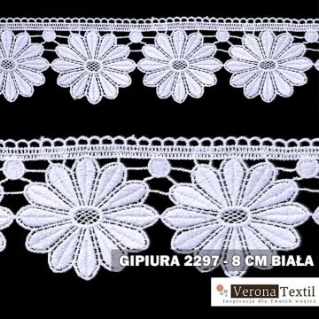 Gipiura 2297 8 cm Biała