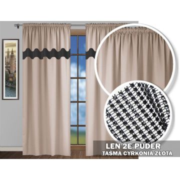 Zasłona CZ cyrkonie na taśmie puder