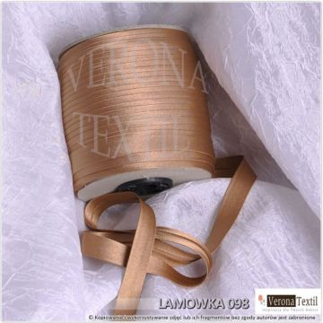 Lamówka atłasowa 098 brązowa