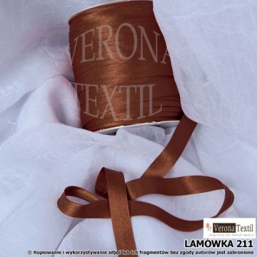 Lamówka atłasowa 211 brązowa