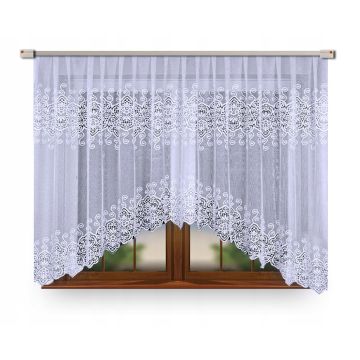 FIRANKA GOTOWA ŻAKARDOWA ŁUK 160X400 18495 ODPASOWANA ŁUK