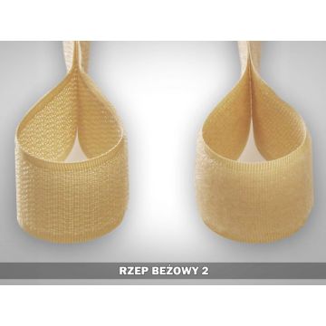 Taśma rzep haczyk pętelka beżowy II 25mm kpl