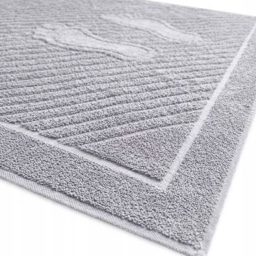 Dywanik łazienkowy ESLI Jasno szary-3 50x70 cm z 100% bawełny 650 g/m²