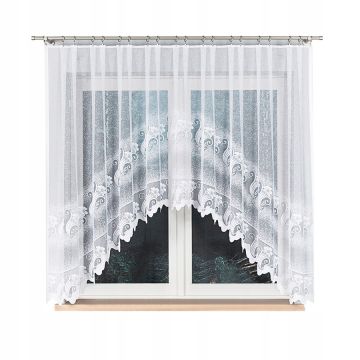 FIRANKA GOTOWA ŻAKARDOWA ŁUK 160X300 2245 ODPASOWANA ADELINA