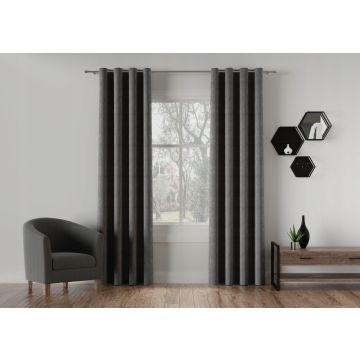 TKANINA ZASŁONOWA MATERIAŁ HOLLAND VELVET 003 150 CIEMNY SZARY – na metry (cena za 1 mb)