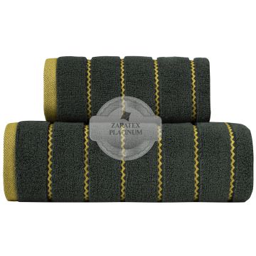 Ręcznik 70x140 Oscar Zaratex ciemny zielony